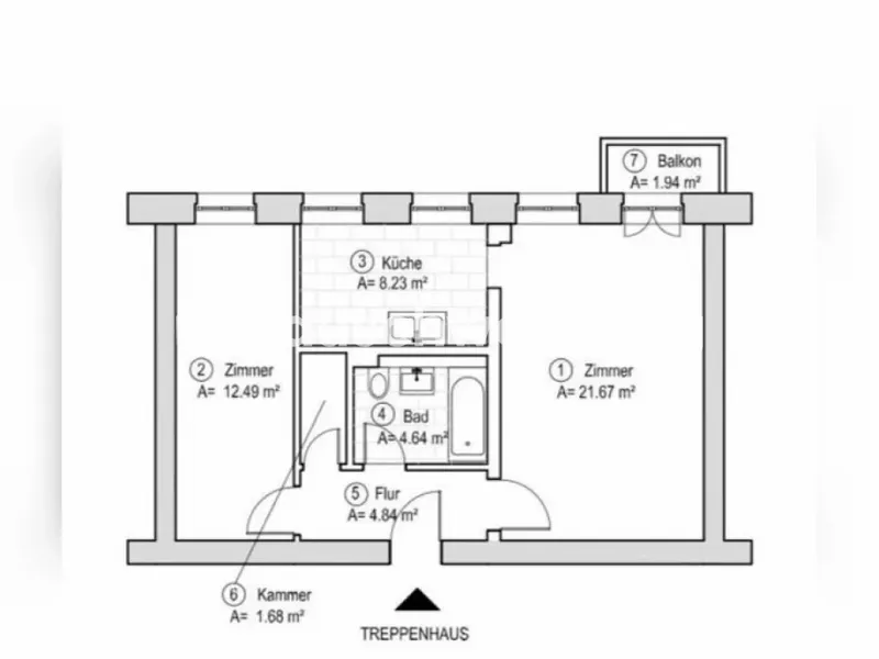 Tauschwohnung: 2,5 Zi Whg im Wedding gg 1-2 Zi Whg — photo 1